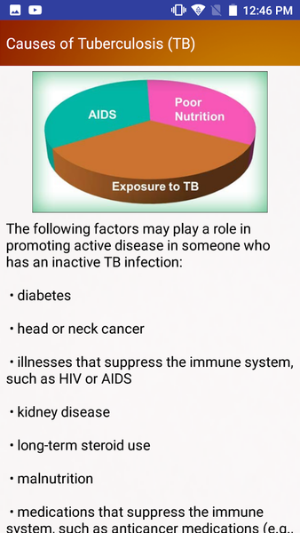 Tuberculosis TB Help & Diet - Image screenshot of android app