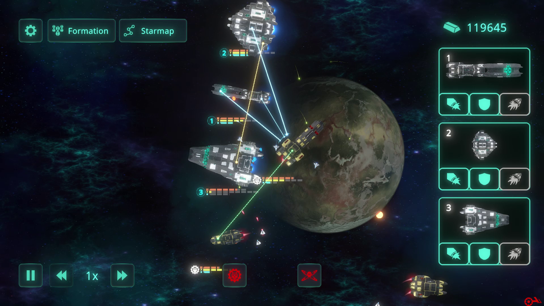 Space Menace Demo - Gameplay image of android game