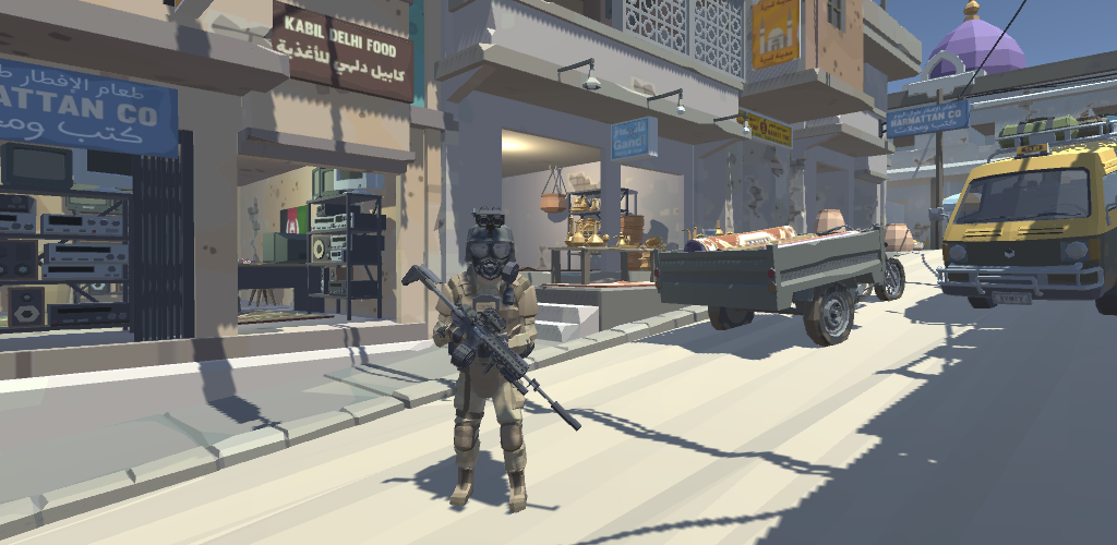 Military Raid: Open World Sand - Gameplay image of android game