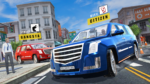 Car Simulator Escalade Driving - Gameplay image of android game