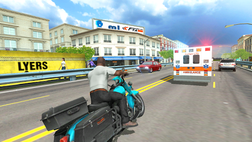 City Traffic Moto Rider - Gameplay image of android game