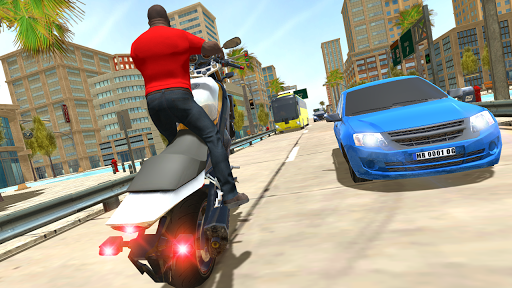 City Traffic Moto Rider - Gameplay image of android game