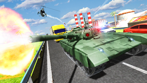 Tank Traffic Racer - Gameplay image of android game