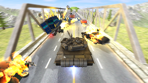 Tank Traffic Racer 2 - Gameplay image of android game