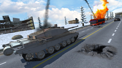 Tank Traffic Racer 2 - Gameplay image of android game