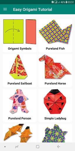 Easy Origami paper Instruction - Image screenshot of android app