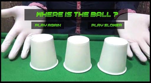 Cups and Ball Game : find the ball - عکس برنامه موبایلی اندروید