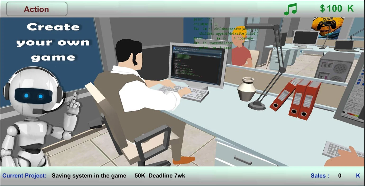 Game Dev Studio Tycoon - Gameplay image of android game