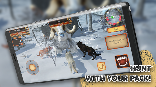 Wolf Simulator - Animal Games - Gameplay image of android game