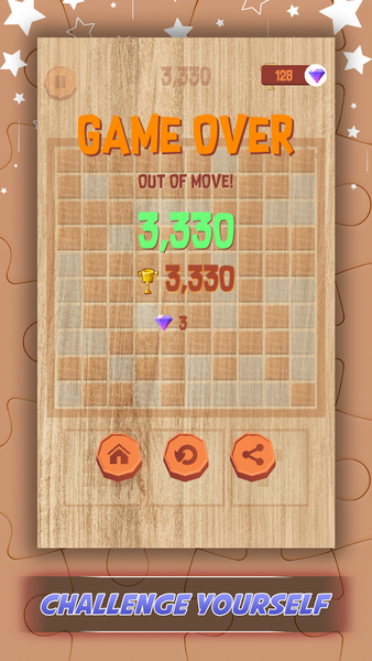 Wood Block Puzzle Classic Game - Gameplay image of android game