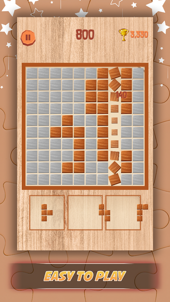 Wood Block Puzzle Classic Game - Gameplay image of android game