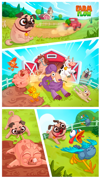 Farm Flow: Connect the Dots - Gameplay image of android game