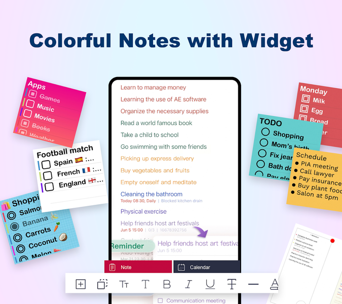 Notepad - Color Notes, Lists - Image screenshot of android app