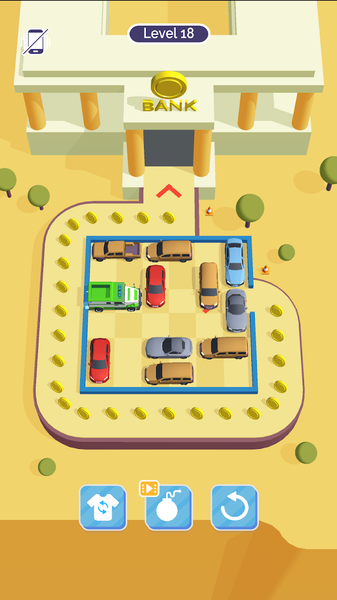 Parking Car Jam: Escape Puzzle - Gameplay image of android game