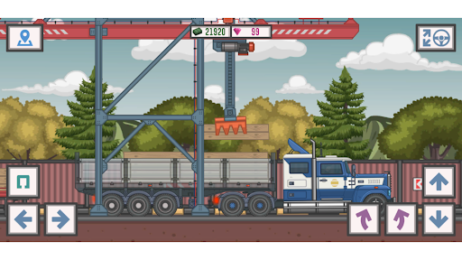 Trucker and Trucks - Gameplay image of android game