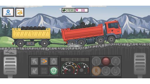 Trucker and Trucks - Gameplay image of android game