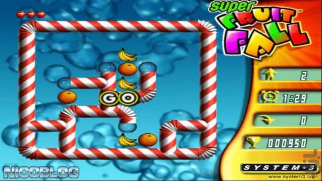 super fruit fall - Gameplay image of android game