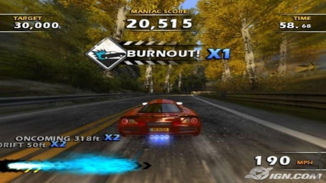 ‏Burnout Dominator - Gameplay image of android game