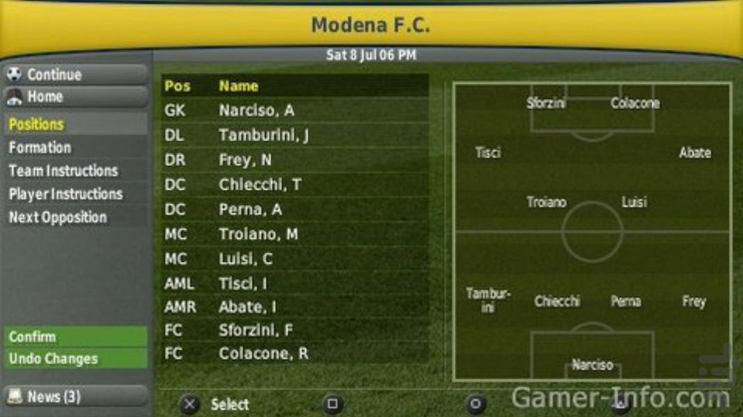 football manager handheld 2007 - Gameplay image of android game