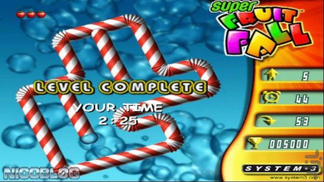 super fruit fall - Gameplay image of android game