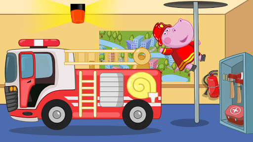 Hippo: Fireman for kids - Gameplay image of android game