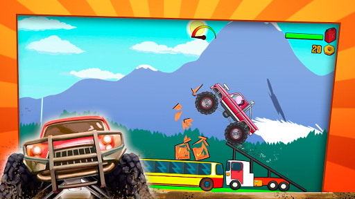 Kids Monster Truck Racing Game - Gameplay image of android game