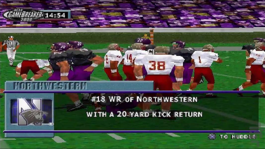 فوتبال شکن ncaa 2000 - Gameplay image of android game