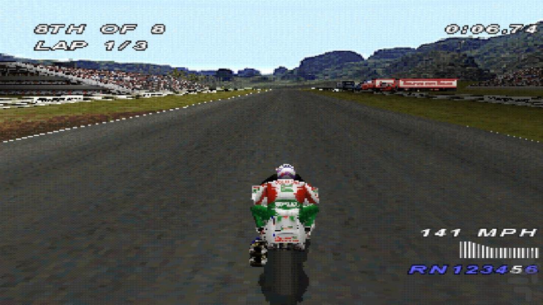 نوین بازی رالی سوپربایک هوندا - Gameplay image of android game