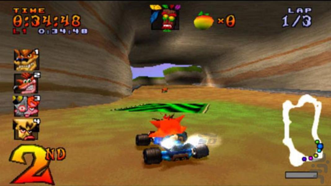 کراش باندکیوت نوین راننده (ژاپنی) - Gameplay image of android game