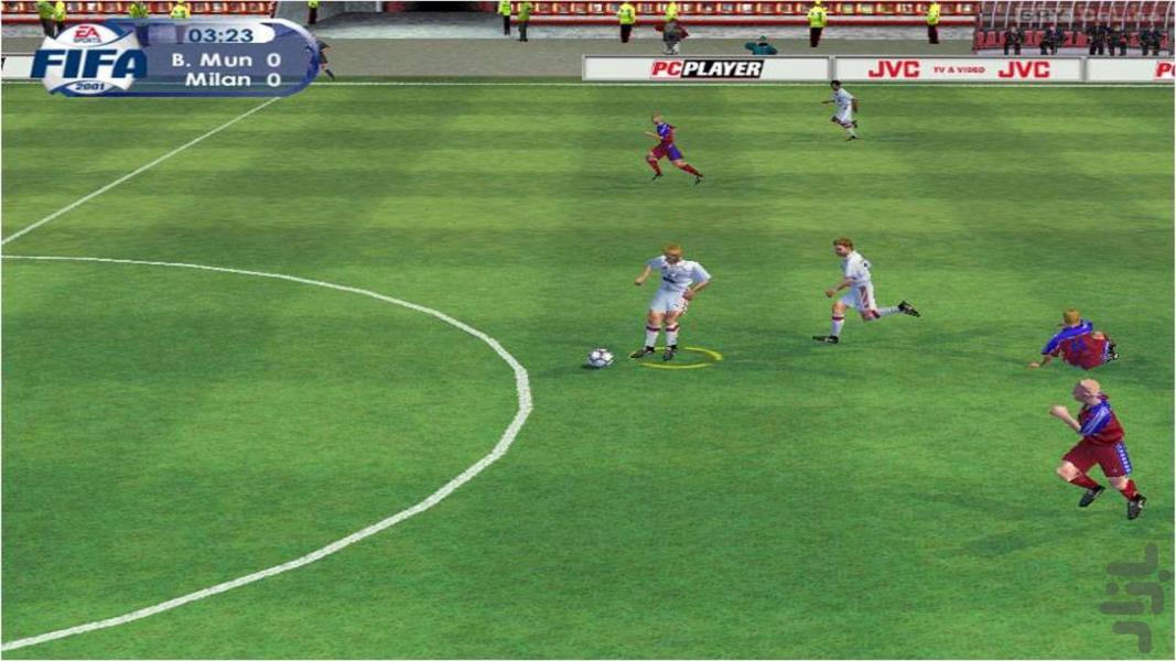 مدرن پرمهیج فیفا 2001 - Gameplay image of android game