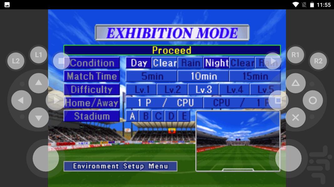 مدرن iss 98 فوتبال موطلایی - Gameplay image of android game