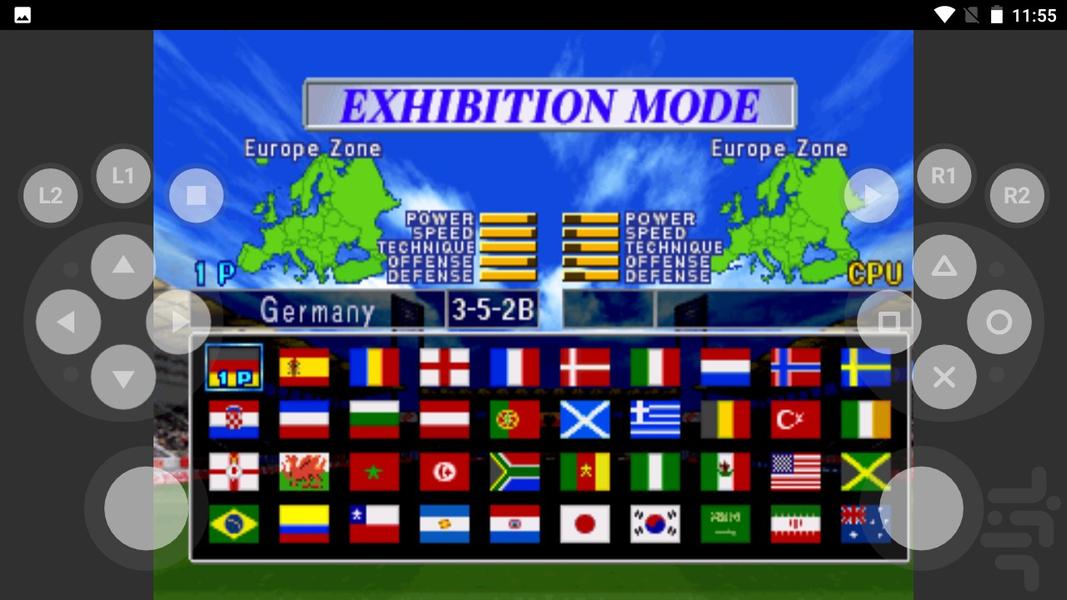 مدرن iss 98 فوتبال موطلایی - Gameplay image of android game