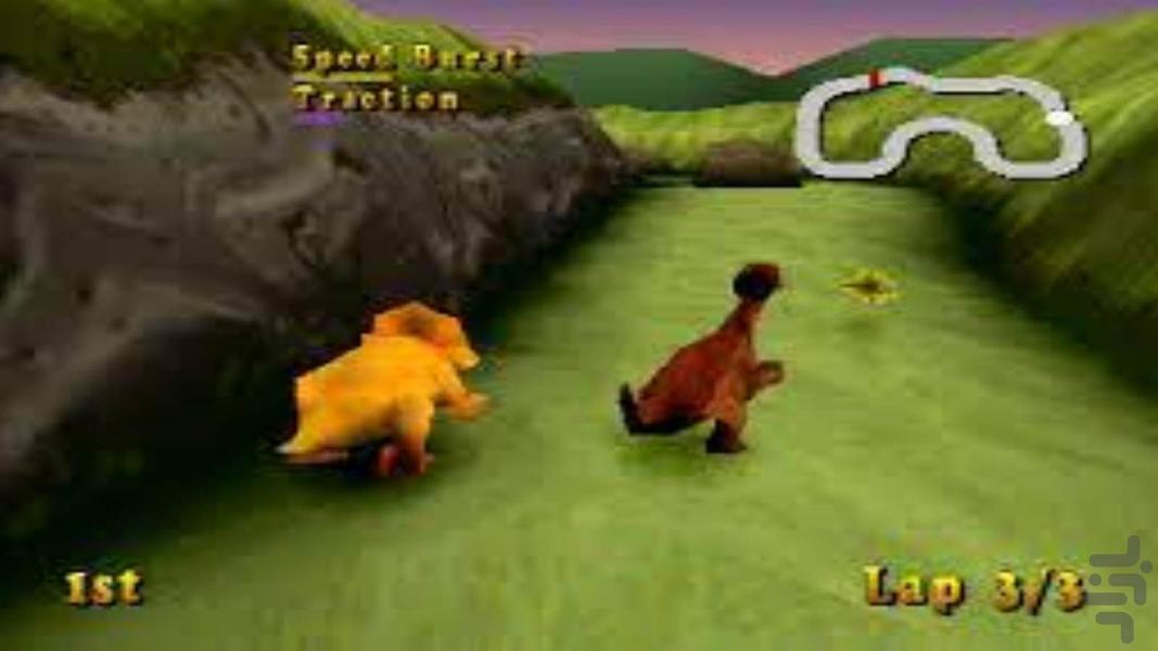 مدرن ماجرایی مسابقه بزرگ دره - Gameplay image of android game