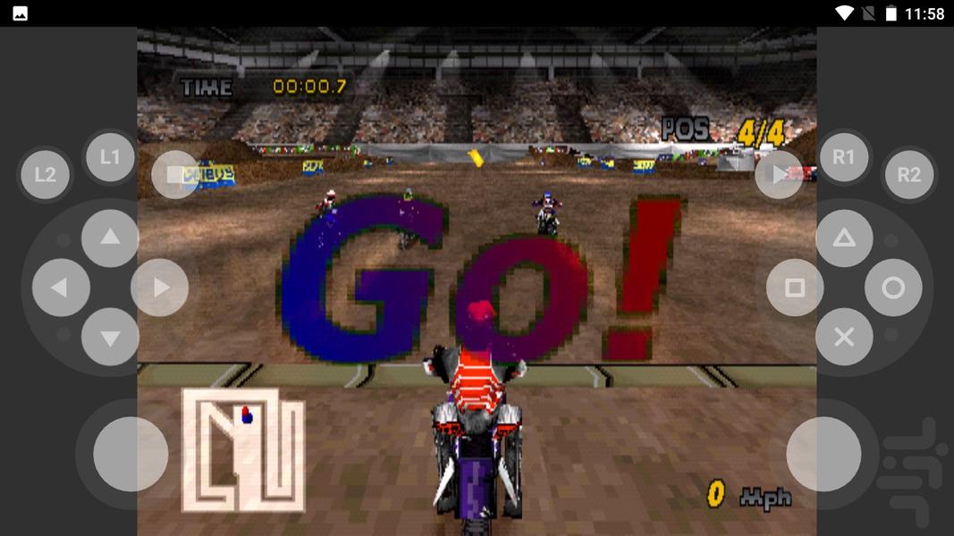 مدرن دیوانگی موتور کراس - Gameplay image of android game