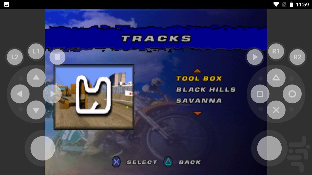 مدرن دیوانگی مانیا موتور کراس 2 - Gameplay image of android game