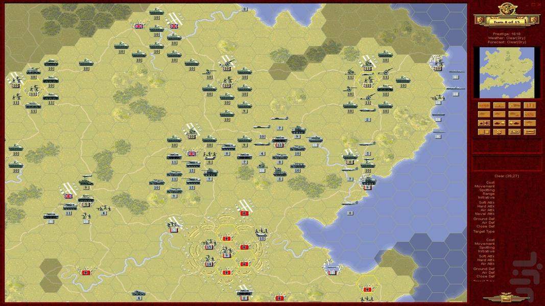 مدرن پانزر ژنرال - Gameplay image of android game