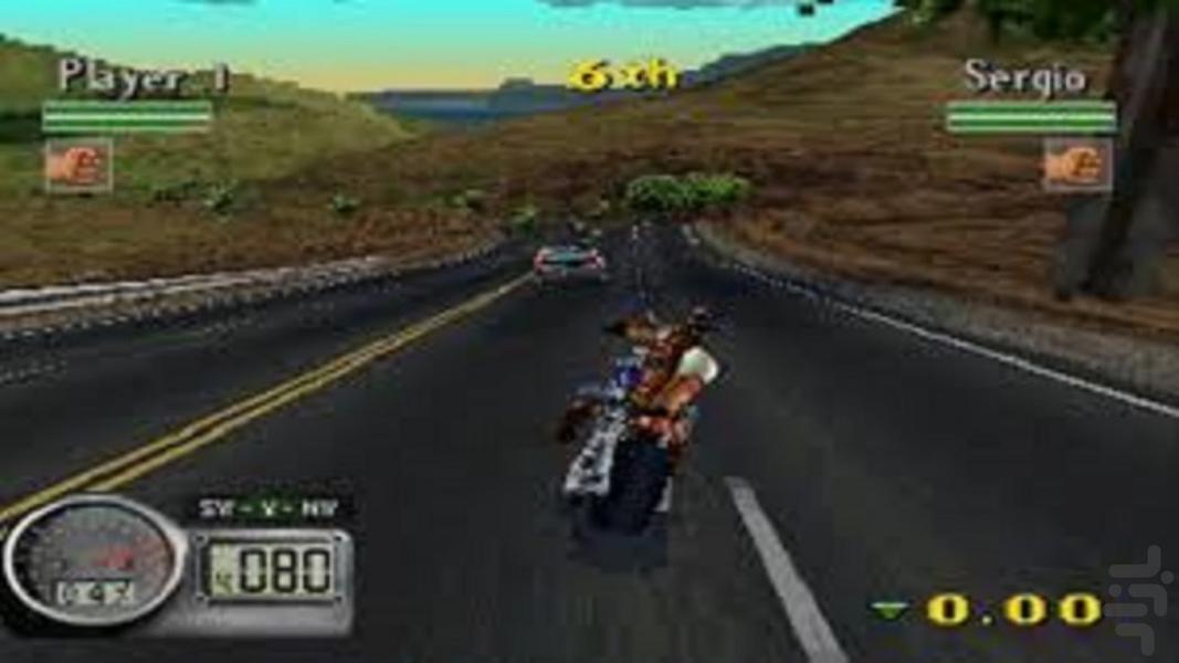 road rash 3d - Gameplay image of android game