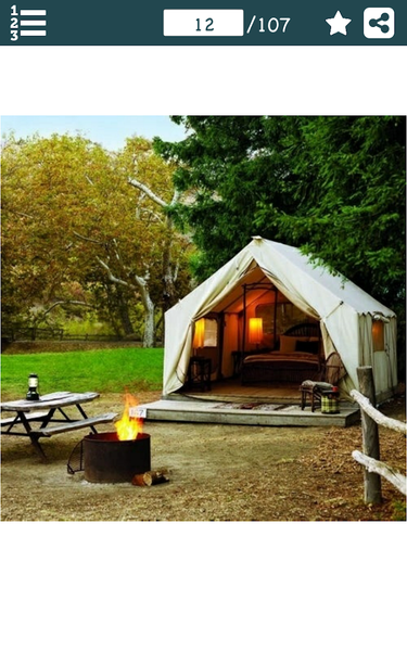 Camping Ideas - Image screenshot of android app