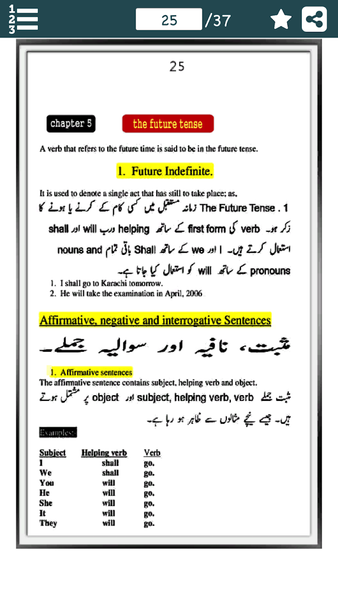 Learn English Tenses in Urdu - عکس برنامه موبایلی اندروید