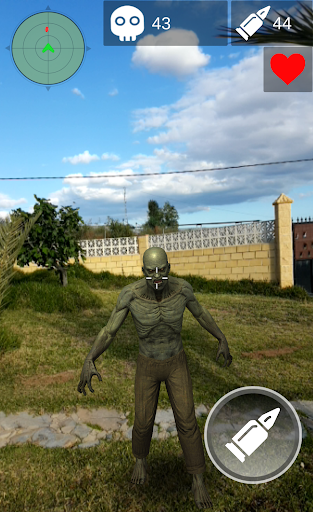 Pocket Zombie Hunter Go: Survival Simulator Camera - Gameplay image of android game