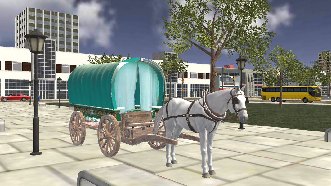 Horse Coach Simulator 3D - Gameplay image of android game