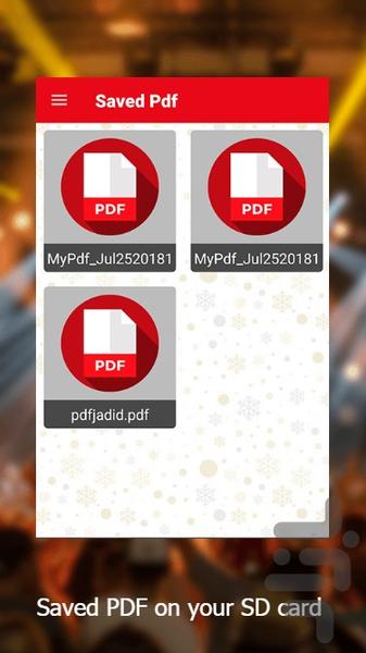تبدیل عکس به PDF - عکس برنامه موبایلی اندروید
