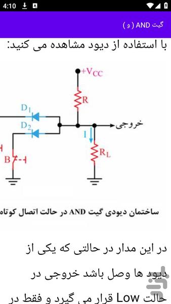 آموزش های مبانی دیجیتال الکترونیک - عکس برنامه موبایلی اندروید