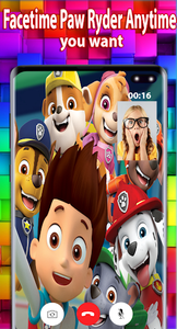 Paw Ryder pups video call Phone - Image screenshot of android app