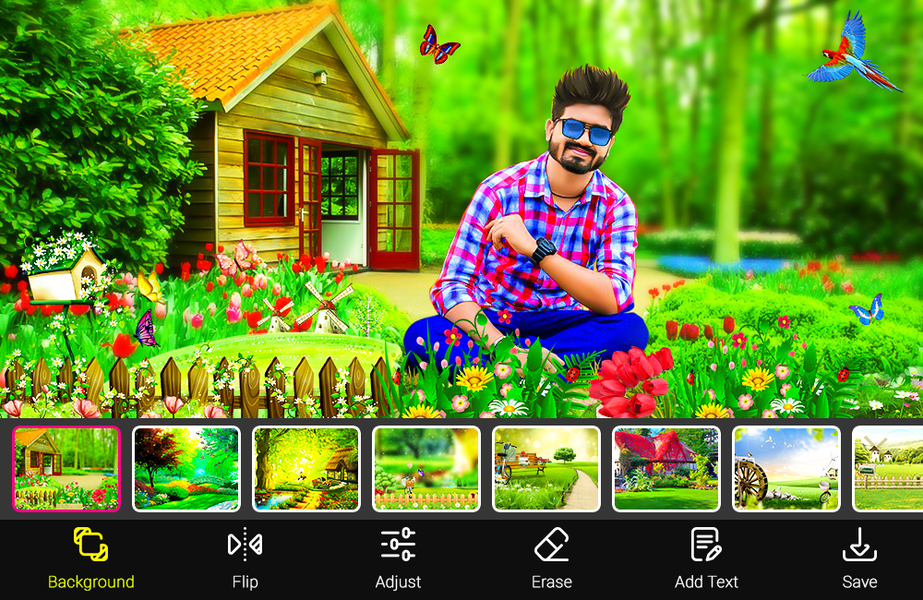 Garden Photo Editor - عکس برنامه موبایلی اندروید