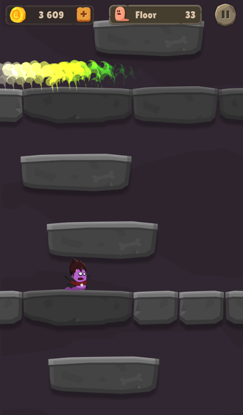 Worm Bounce - worms jump king - Gameplay image of android game