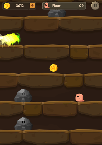 Worm Bounce - worms jump king - Gameplay image of android game