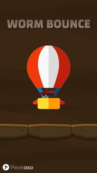 Worm Bounce - worms jump king - Gameplay image of android game