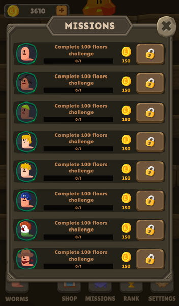 Worm Bounce - worms jump king - Gameplay image of android game