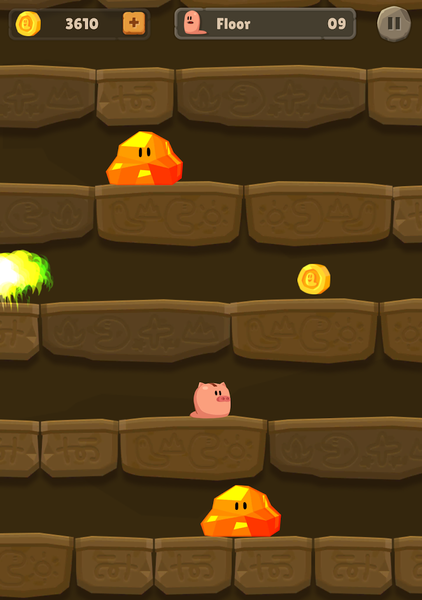 Worm Bounce - worms jump king - Gameplay image of android game